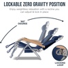 image:imageBest Choice Products Beach Chair with Adjustable Canopy Folding Zero Gravity Reclining Camp Lounge Chair with Backpack Straps amp Side Pocket Aluminum Frame Supports 350 lbs  Deep Sea StripeDeep Sea