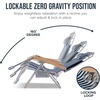 image:imageBest Choice Products Beach Chair with Adjustable Canopy Folding Zero Gravity Reclining Camp Lounge Chair with Backpack Straps amp Side Pocket Aluminum Frame Supports 350 lbs  Deep Sea StripeDeep Sea Stripe