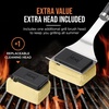 image:imageBest Choice Products BristleFree Grill Brush and Scraper Safe BBQ Grill Cleaner for Grills amp Griddles Stainless Steel Scraper Includes Replacement Sponge No Wire Bristles