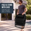 image:imageBest Choice Products Oversized Padded Zero Gravity Chair wCanopy Headrest Cup Holder Side Tray Folding Outdoor Patio Recliner Lounger  BeigeBlack