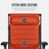 image:imageBest Choice Products Oversized Padded Zero Gravity Chair wCanopy Headrest Cup Holder Side Tray Folding Outdoor Patio Recliner Lounger  BeigeBurnt Orange
