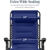 image:imageBest Choice Products Oversized Padded Zero Gravity Chair wCanopy Headrest Cup Holder Side Tray Folding Outdoor Patio Recliner Lounger  BeigeCobalt Blue
