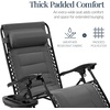 image:imageBest Choice Products Oversized Padded Zero Gravity Chair wCanopy Headrest Cup Holder Side Tray Folding Outdoor Patio Recliner Lounger  BeigeGrey