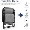image:imageBest Choice Products Oversized Padded Zero Gravity Chair wCanopy Headrest Cup Holder Side Tray Folding Outdoor Patio Recliner Lounger  BeigeIce Gray