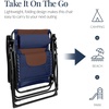 image:imageBest Choice Products Oversized Padded Zero Gravity Chair wCanopy Headrest Cup Holder Side Tray Folding Outdoor Patio Recliner Lounger  BeigeNavyBrown