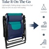 image:imageBest Choice Products Oversized Padded Zero Gravity Chair wCanopy Headrest Cup Holder Side Tray Folding Outdoor Patio Recliner Lounger  BeigeNavyTeal