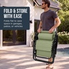 image:imageBest Choice Products Oversized Padded Zero Gravity Chair wCanopy Headrest Cup Holder Side Tray Folding Outdoor Patio Recliner Lounger  BeigeSage Green