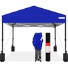 image:imageBest Choice Products 10x10ft Pop Up Canopy Tent Outdoor Shade 1 Person 1 Minute Set Up Carry Case 4 Weight Bags  BlueResort Blue