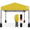 image:imageBest Choice Products 10x10ft Pop Up Canopy Tent Outdoor Shade 1 Person 1 Minute Set Up Carry Case 4 Weight Bags  BlueYellow