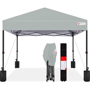 image:imageBest Choice Products 10x10ft Pop Up Canopy Tent Outdoor Shade 1 Person 1 Minute Set Up Carry Case 4 Weight Bags  BlueSilver