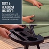 image:imageBest Choice Products Padded Zero Gravity Chair with Side Tray Adjustable Headrest Folding Outdoor Recliner WeatherResistant Oxford Fabric Supports 350 lbs  Peacock BlueSage Green