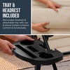 image:imageBest Choice Products Padded Zero Gravity Chair with Side Tray Adjustable Headrest Folding Outdoor Recliner WeatherResistant Oxford Fabric Supports 350 lbs  Peacock BlueSand