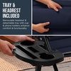 image:imageBest Choice Products Padded Zero Gravity Chair with Side Tray Adjustable Headrest Folding Outdoor Recliner WeatherResistant Oxford Fabric Supports 350 lbs  Peacock BlueNavy Blue