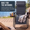 image:imageBest Choice Products Padded Zero Gravity Chair with Side Tray Adjustable Headrest Folding Outdoor Recliner WeatherResistant Oxford Fabric Supports 350 lbs  Peacock BlueGrey