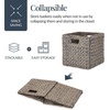 image:imageBest Choice Products 105x105in Pack of 5 Cube Storage Baskets Water Hyacinth Multipurpose Collapsible Organizers Handwoven Laundry Totes for Laundry Living Room Kids Room amp Nursery  ChestnutGray