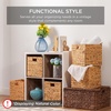 image:imageBest Choice Products 105x105in Pack of 5 Cube Storage Baskets Water Hyacinth Multipurpose Collapsible Organizers Handwoven Laundry Totes for Laundry Living Room Kids Room amp Nursery  ChestnutChestnut