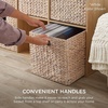 image:imageBest Choice Products 105x105in Pack of 5 Cube Storage Baskets Water Hyacinth Multipurpose Collapsible Organizers Handwoven Laundry Totes for Laundry Living Room Kids Room amp Nursery  ChestnutGray