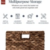 image:imageBest Choice Products 105x105in Pack of 5 Cube Storage Baskets Water Hyacinth Multipurpose Collapsible Organizers Handwoven Laundry Totes for Laundry Living Room Kids Room amp Nursery  ChestnutBrown