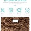 image:imageBest Choice Products 105x105in Pack of 5 Cube Storage Baskets Water Hyacinth Multipurpose Collapsible Organizers Handwoven Laundry Totes for Laundry Living Room Kids Room amp Nursery  ChestnutBrown