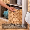 image:imageBest Choice Products 105x105in Pack of 5 Cube Storage Baskets Water Hyacinth Multipurpose Collapsible Organizers Handwoven Laundry Totes for Laundry Living Room Kids Room amp Nursery  ChestnutNatural