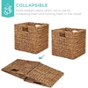 image:imageBest Choice Products 105x105in Pack of 5 Cube Storage Baskets Water Hyacinth Multipurpose Collapsible Organizers Handwoven Laundry Totes for Laundry Living Room Kids Room amp Nursery  ChestnutChestnut