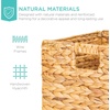 image:imageBest Choice Products 105x105in Pack of 5 Cube Storage Baskets Water Hyacinth Multipurpose Collapsible Organizers Handwoven Laundry Totes for Laundry Living Room Kids Room amp Nursery  ChestnutNatural
