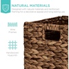 image:imageBest Choice Products 105x105in Pack of 5 Cube Storage Baskets Water Hyacinth Multipurpose Collapsible Organizers Handwoven Laundry Totes for Laundry Living Room Kids Room amp Nursery  ChestnutBrown