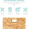 image:imageBest Choice Products 105x105in Pack of 5 Cube Storage Baskets Water Hyacinth Multipurpose Collapsible Organizers Handwoven Laundry Totes for Laundry Living Room Kids Room amp Nursery  ChestnutNatural