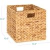 image:imageBest Choice Products 105x105in Pack of 5 Cube Storage Baskets Water Hyacinth Multipurpose Collapsible Organizers Handwoven Laundry Totes for Laundry Living Room Kids Room amp Nursery  ChestnutNatural