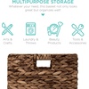 image:imageBest Choice Products 105x105in Pack of 5 Cube Storage Baskets Water Hyacinth Multipurpose Collapsible Organizers Handwoven Laundry Totes for Laundry Living Room Kids Room amp Nursery  ChestnutBrown