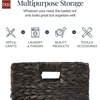 image:imageBest Choice Products 105x105in Pack of 5 Cube Storage Baskets Water Hyacinth Multipurpose Collapsible Organizers Handwoven Laundry Totes for Laundry Living Room Kids Room amp Nursery  ChestnutBlack