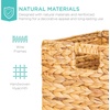 image:imageBest Choice Products 105x105in Pack of 5 Cube Storage Baskets Water Hyacinth Multipurpose Collapsible Organizers Handwoven Laundry Totes for Laundry Living Room Kids Room amp Nursery  ChestnutNatural
