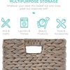 image:imageBest Choice Products 105x105in Pack of 5 Cube Storage Baskets Water Hyacinth Multipurpose Collapsible Organizers Handwoven Laundry Totes for Laundry Living Room Kids Room amp Nursery  ChestnutGray