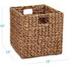 image:imageBest Choice Products 105x105in Pack of 5 Cube Storage Baskets Water Hyacinth Multipurpose Collapsible Organizers Handwoven Laundry Totes for Laundry Living Room Kids Room amp Nursery  ChestnutChestnut