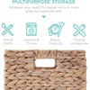 image:imageBest Choice Products 105x105in Pack of 5 Cube Storage Baskets Water Hyacinth Multipurpose Collapsible Organizers Handwoven Laundry Totes for Laundry Living Room Kids Room amp Nursery  ChestnutWhite