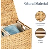 image:imageBest Choice Products XLarge Laundry Hamper with Lid Natural Handwoven Hyacinth Laundry Basket WRemoveable amp Washable Liner Bag Portable Handles 53 Gallon 200 liters  NaturalNatural