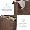 image:imageBest Choice Products XLarge Laundry Hamper with Lid Natural Handwoven Hyacinth Laundry Basket WRemoveable amp Washable Liner Bag Portable Handles 53 Gallon 200 liters  NaturalEspresso