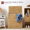 image:imageBest Choice Products XLarge Laundry Hamper with Lid Natural Handwoven Hyacinth Laundry Basket WRemoveable amp Washable Liner Bag Portable Handles 53 Gallon 200 liters  NaturalNatural