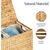 image:imageBest Choice Products XLarge Laundry Hamper with Lid Natural Handwoven Hyacinth Laundry Basket WRemoveable amp Washable Liner Bag Portable Handles 53 Gallon 200 liters  NaturalNatural