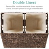 image:imageBest Choice Products XLarge Laundry Hamper with Lid Natural Handwoven Hyacinth Laundry Basket WRemoveable amp Washable Liner Bag Portable Handles 53 Gallon 200 liters  NaturalEspresso