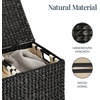 image:imageBest Choice Products XLarge Laundry Hamper with Lid Natural Handwoven Hyacinth Laundry Basket WRemoveable amp Washable Liner Bag Portable Handles 53 Gallon 200 liters  NaturalBlack