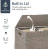image:imageBest Choice Products XLarge Laundry Hamper with Lid Natural Handwoven Hyacinth Laundry Basket WRemoveable amp Washable Liner Bag Portable Handles 53 Gallon 200 liters  NaturalGray