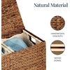 image:imageBest Choice Products XLarge Laundry Hamper with Lid Natural Handwoven Hyacinth Laundry Basket WRemoveable amp Washable Liner Bag Portable Handles 53 Gallon 200 liters  NaturalChestnut