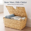 image:imageBest Choice Products Set of 2 XLarge amp Medium Woven Storage Baskets WLids Hyacinth Nesting Bins Handwoven Organizer Baskets WHandles for Bedroom Living Room Laundry Room Or Office  NaturalNatural