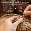 image:imageBest Choice Products Set of 2 XLarge amp Medium Woven Storage Baskets WLids Hyacinth Nesting Bins Handwoven Organizer Baskets WHandles for Bedroom Living Room Laundry Room Or Office  NaturalChestnut