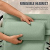 image:imageBest Choice Products Padded Folding Zero Gravity Rocking Chair with Adjustable Headrest Outdoor Camping Chair WeatherResistant Fabric Steel Frame  BlackSage Green
