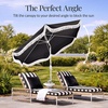 image:imageBest Choice Products 75ft Fringe Market Patio Umbrella  Outdoor Boho Tassel Sunshade for Table Pool Deck Backyard  UPF50 Easy Tilt Heavy Duty Steel Pole amp Ribs  WhiteBlack