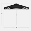 image:imageBest Choice Products 75ft Fringe Market Patio Umbrella  Outdoor Boho Tassel Sunshade for Table Pool Deck Backyard  UPF50 Easy Tilt Heavy Duty Steel Pole amp Ribs  WhiteBlack