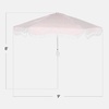 image:imageBest Choice Products 75ft Fringe Market Patio Umbrella  Outdoor Boho Tassel Sunshade for Table Pool Deck Backyard  UPF50 Easy Tilt Heavy Duty Steel Pole amp Ribs  WhitePink Pinstripe