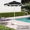 image:imageBest Choice Products 75ft Fringe Market Patio Umbrella  Outdoor Boho Tassel Sunshade for Table Pool Deck Backyard  UPF50 Easy Tilt Heavy Duty Steel Pole amp Ribs  WhiteBlack